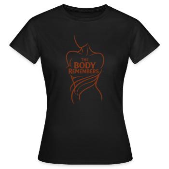 Guérison somatique Thérapie somatique - T-shirt Femme - noir - Devant - AI Model Female 172 dark (172cm)