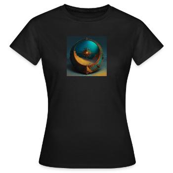 Compass - Women's T-Shirt - black - Front - AI Model Female 172 dark (172cm)
