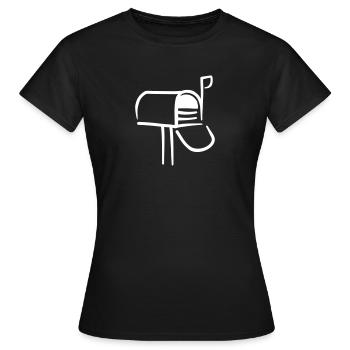 Mail box - Women's T-Shirt - black - Front - AI Model Female 172 dark (172cm)