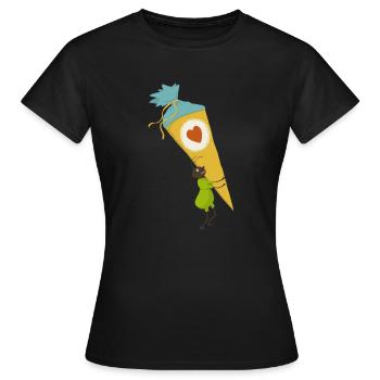 Ameise Schultüte - Frauen T-Shirt - Schwarz - Vorne - AI Model Female 172 dark (172cm)