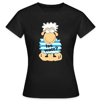 Iss watt? - Frauen T-Shirt - Schwarz - Vorne - AI Model Female 172 dark (172cm)