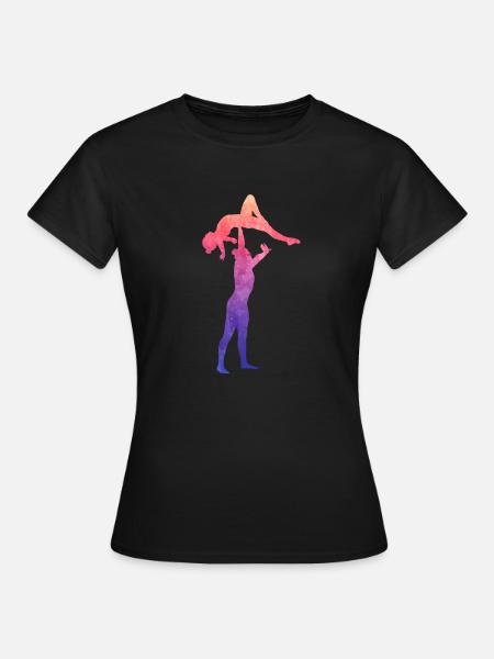 Acro Women's Pair Back Stag - Women's T-Shirt - black