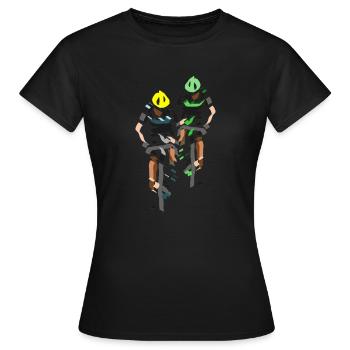 Cyclistes - T-shirt Femme - noir - Devant - AI Model Female 172 dark (172cm)