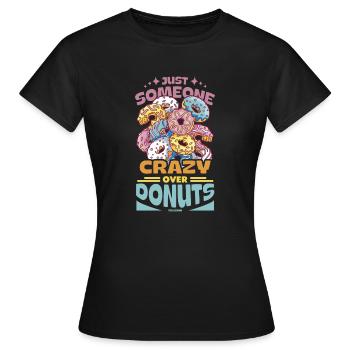 Donut - Frauen T-Shirt - Schwarz - Vorne - AI Model Female 172 dark (172cm)