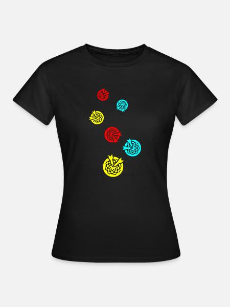Darts Symbol - Frauen T-Shirt - Schwarz