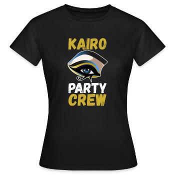 Kairo Party Crew - Frauen T-Shirt - Schwarz - Vorne - AI Model Female 172 dark (172cm)