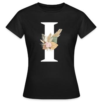 Brief Ich blühte - Frauen T-Shirt - Schwarz - Vorne - AI Model Female 172 dark (172cm)