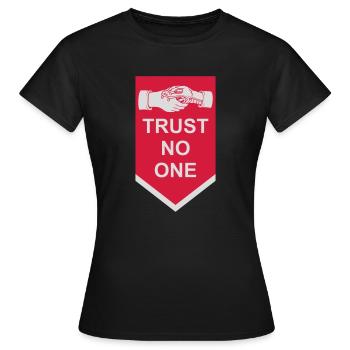 ne faites confiance à personne pour ne citer - T-shirt Femme - noir - Devant - AI Model Female 172 dark (172cm)