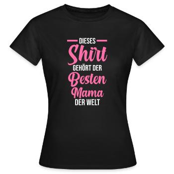 Mutter Beste Mama - Frauen T-Shirt - Schwarz - Vorne - AI Model Female 172 dark (172cm)