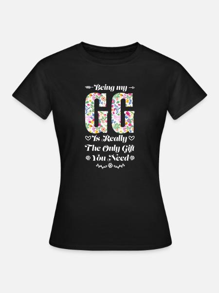 Großmutter GG Oma Geschenk - Frauen T-Shirt - Schwarz