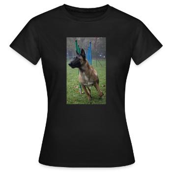 Mateo Slalom - Frauen T-Shirt - Schwarz - Vorne - AI Model Female 172 dark (172cm)