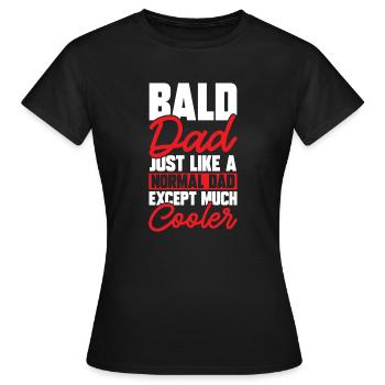 Bald Head Baldness Beard Bald Head - Women's T-Shirt - black - Front - AI Model Female 172 dark (172cm)