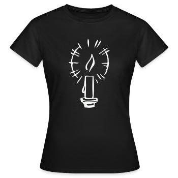 Candle - Women's T-Shirt - black - Front - AI Model Female 172 dark (172cm)