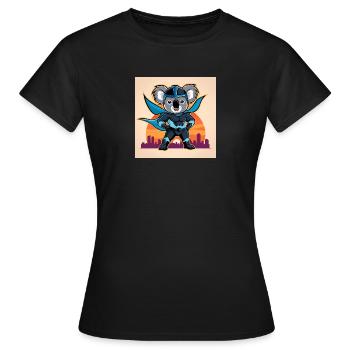 Super Koala - Women's T-Shirt - black - Front - AI Model Female 172 dark (172cm)