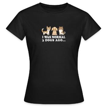 maître de chien de race normale maîtresse amour cadeau - T-shirt Femme - noir - Devant - AI Model Female 172 dark (172cm)
