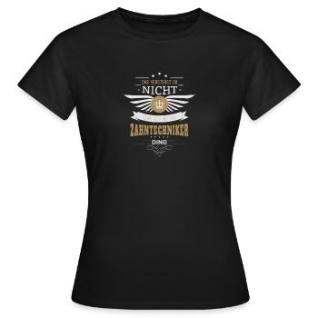 cadeau prothésiste pour l'anniversaire - T-shirt Femme - noir - Devant - AI Model Female 172 dark (172cm)