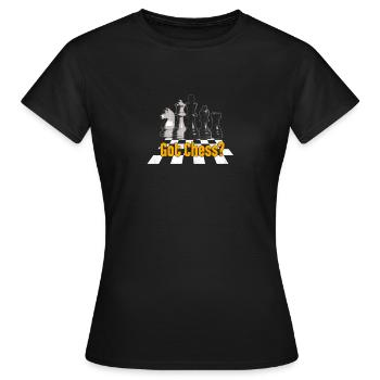 Échecs - Dames - Echecs obtenu? - T-shirt Femme - noir - Devant - AI Model Female 172 dark (172cm)