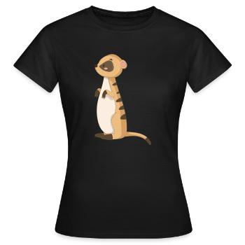 Mongoose Meerkat - Women's T-Shirt - black - Front - AI Model Female 172 dark (172cm)