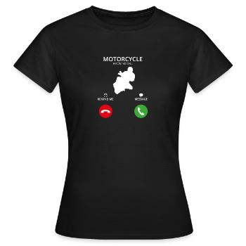 Call Mobile Phone - Women's T-Shirt - black - Front - AI Model Female 172 dark (172cm)