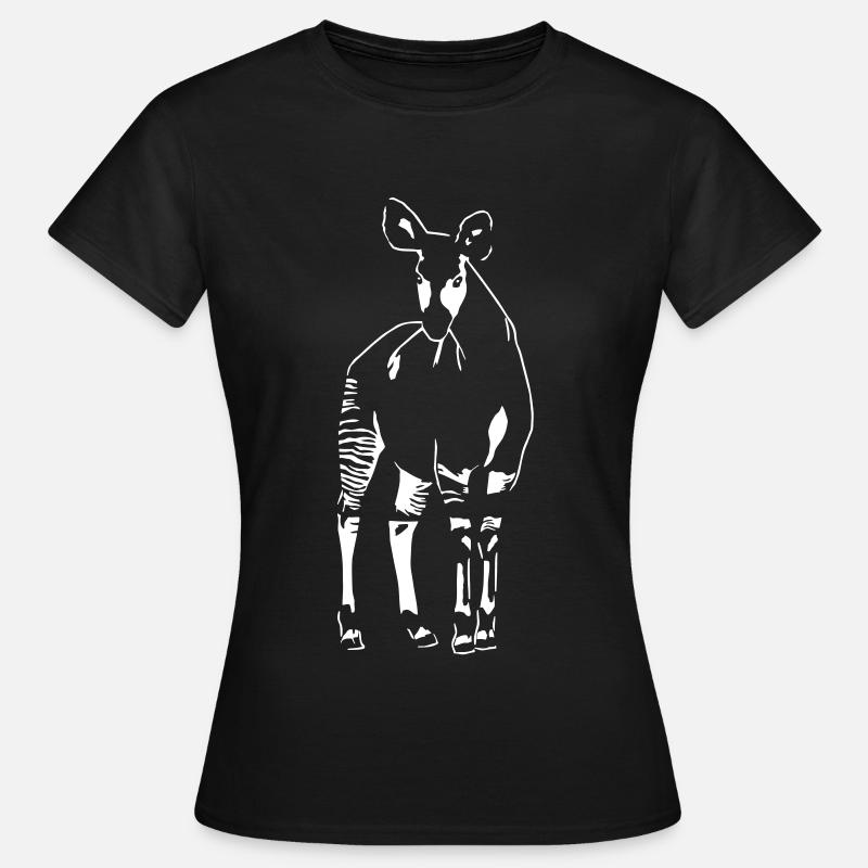 Okapi - Frauen T-Shirt - Schwarz