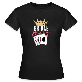 Bridge König - Frauen T-Shirt - Schwarz - Vorne - AI Model Female 172 dark (172cm)