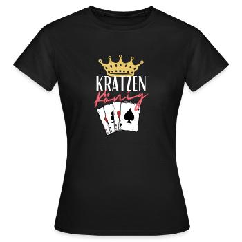 Scratch King - Women's T-Shirt - black - Front - AI Model Female 172 dark (172cm)