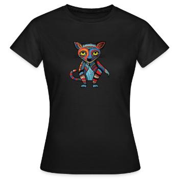 Australie - Diable de Tasmanie - T-shirt Femme - noir - Devant - AI Model Female 172 dark (172cm)