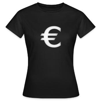 Euro white - T-shirt Femme - noir - Devant - AI Model Female 172 dark (172cm)