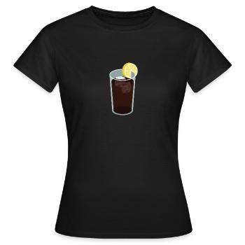 cola - Women's T-Shirt - black - Front - AI Model Female 172 dark (172cm)
