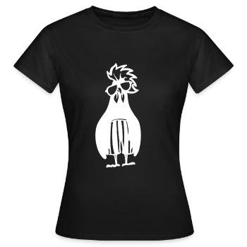 Coole Henne im Badeanzug - Frauen T-Shirt - Schwarz - Vorne - AI Model Female 172 dark (172cm)