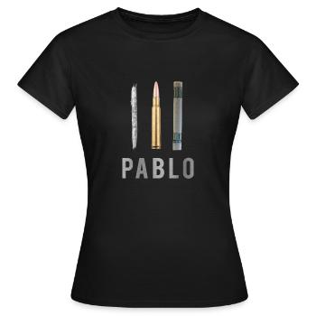 Pablo - Frauen T-Shirt - Schwarz - Vorne - AI Model Female 172 dark (172cm)