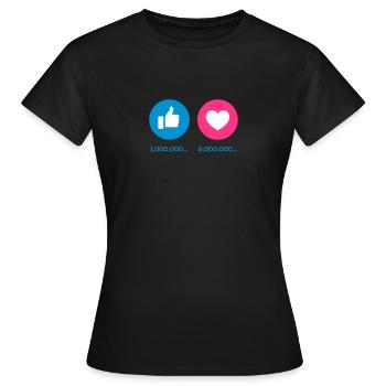 wie - Frauen T-Shirt - Schwarz - Vorne - AI Model Female 172 dark (172cm)