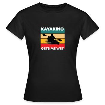 Sports nautiques en kayak - T-shirt Femme - noir - Devant - AI Model Female 172 dark (172cm)