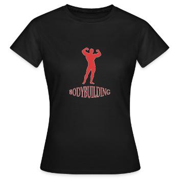 Musculation de musculation - T-shirt Femme - noir - Devant - AI Model Female 172 dark (172cm)
