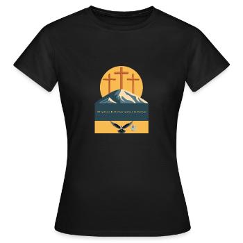 Si vous savez, vous savez - Christ - T-shirt Femme - noir - Devant - AI Model Female 172 dark (172cm)