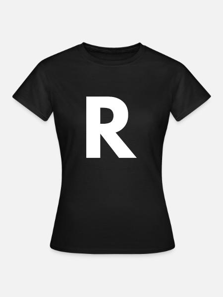 R - Frauen T-Shirt - Schwarz
