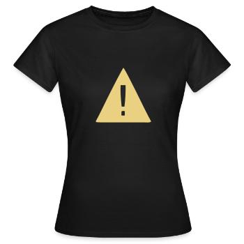 Attention - Point d'exclamation - T-shirt Femme - noir - Devant - AI Model Female 172 dark (172cm)