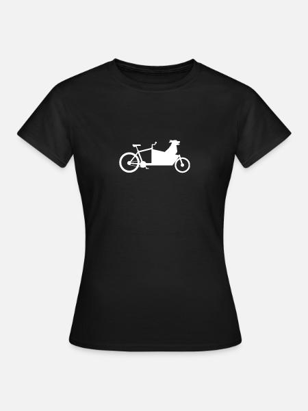 Chien de vélo de cargaison - T-shirt Femme - noir
