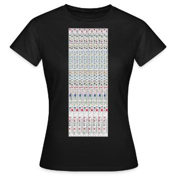 Mixing Console Mixer Channel Strip Poduzent - Women's T-Shirt - black - Front - AI Model Female 172 dark (172cm)