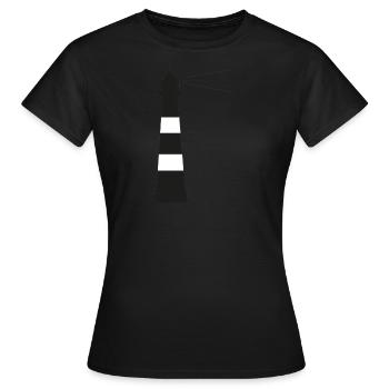 phare - T-shirt Femme - noir - Devant - AI Model Female 172 dark (172cm)