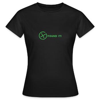 Geocaching, geocache, gps, randonnée, Nerd - T-shirt Femme - noir - Devant - AI Model Female 172 dark (172cm)