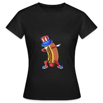 Hot Dog Snack - Women's T-Shirt - black - Front - AI Model Female 172 dark (172cm)