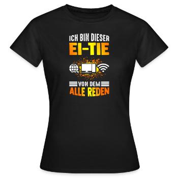 I'm that person that everyone is talking about computers - Women's T-Shirt - black - Front - AI Model Female 172 dark (172cm)