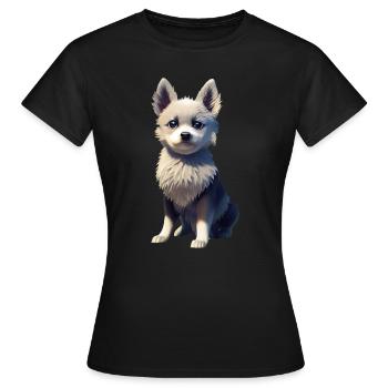 Alaskan Clover Kai Dog - Alaskan Clover Kai - Women's T-Shirt - black - Front - AI Model Female 172 dark (172cm)