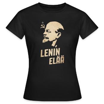 Lenin lebt - Frauen T-Shirt - Schwarz - Vorne - AI Model Female 172 dark (172cm)