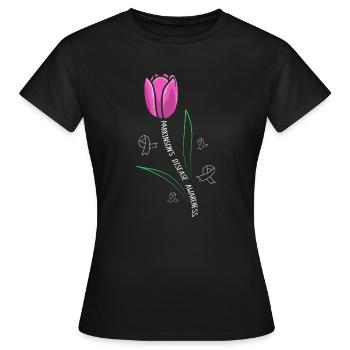 Maladie de Parkinson - T-shirt Femme - noir - Devant - AI Model Female 172 dark (172cm)