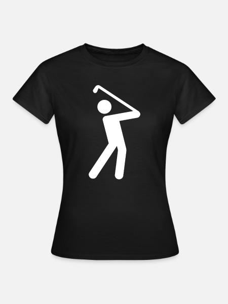 Golf - Frauen T-Shirt - Schwarz