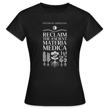 Rückeroberung der alten Materia Medica - Frauen T-Shirt - Schwarz - Vorne - AI Model Female 172 dark (172cm)