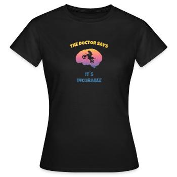 Motorsport Motocross Stunt Zweirad Jumping - Frauen T-Shirt - Schwarz - Vorne - AI Model Female 172 dark (172cm)