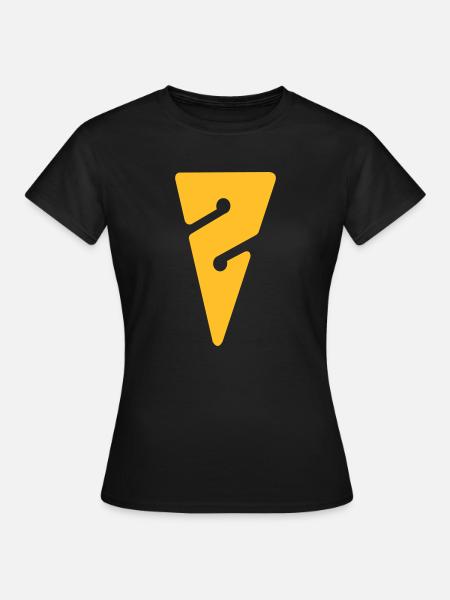 Arrow gelb ohne - Frauen T-Shirt - Schwarz